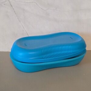 Tupperware Microwave Breakfast Maker Eggs Omelets Etc.‎ Blue #6996